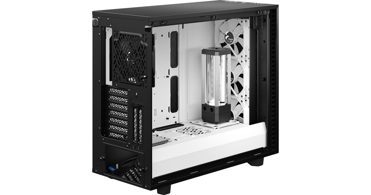 Fractal Design Define 7 Black/White TG Clear Tint, Tower-Gehäuse(schwarz/weiß, Tempered Glass)