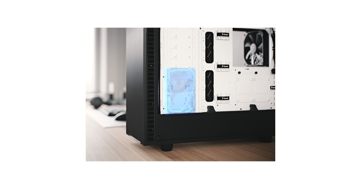 Fractal Design Define 7 Black/White TG Clear Tint, Tower-Gehäuse(schwarz/weiß, Tempered Glass)
