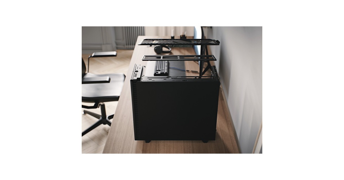 Fractal Design Define 7 Black/White TG Clear Tint, Tower-Gehäuse(schwarz/weiß, Tempered Glass)