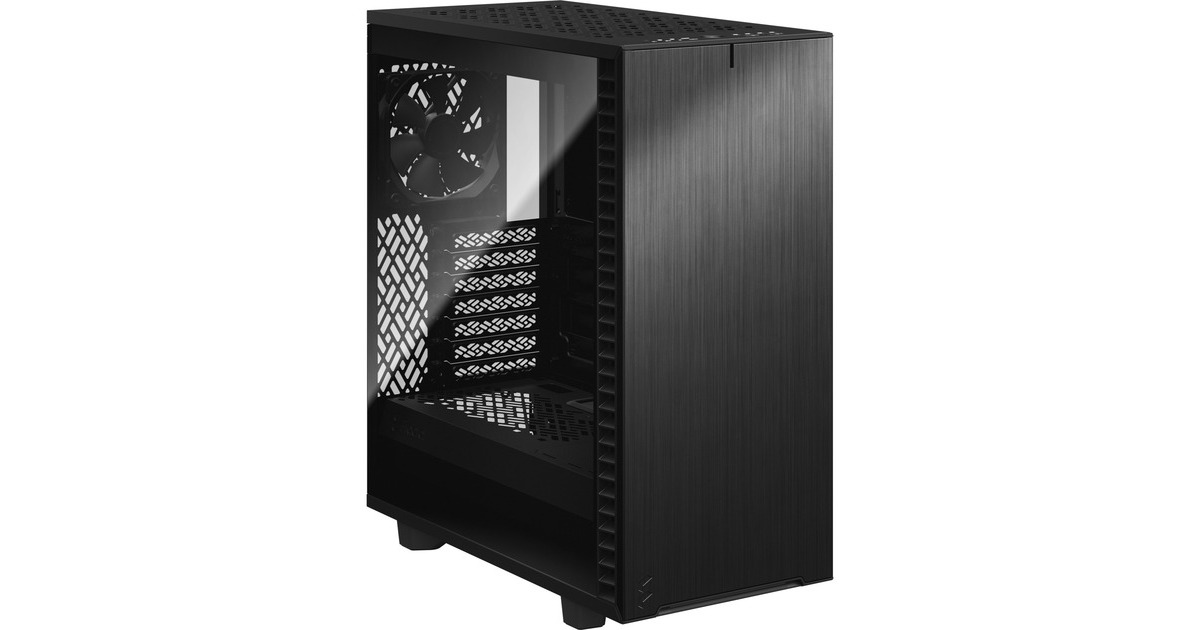 Fractal Design Define 7 Compact Black TG Dark Tint, Tower-Gehäuse(schwarz, Tempered Glass)