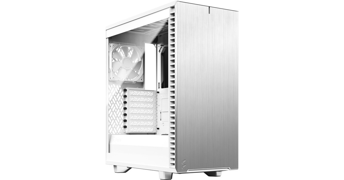 Fractal Design Define 7 Compact White TG Light Tint, Tower-Gehäuse(weiß, Tempered Glass)