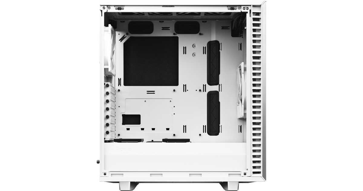 Fractal Design Define 7 Compact White TG Light Tint, Tower-Gehäuse(weiß, Tempered Glass)
