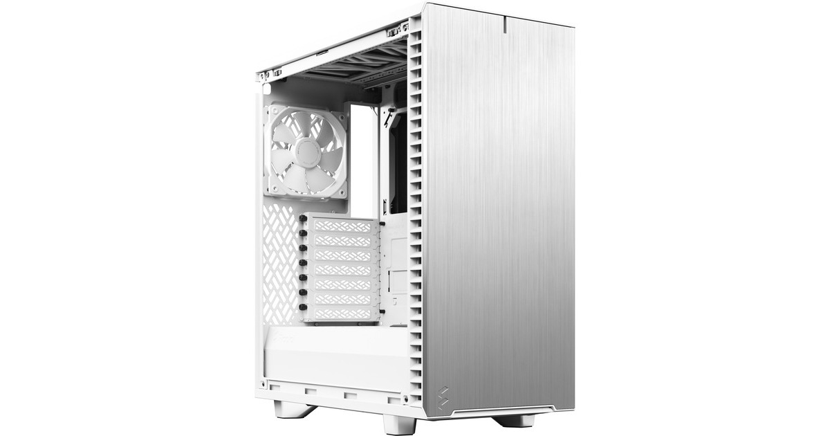 Fractal Design Define 7 Compact White TG Light Tint, Tower-Gehäuse(weiß, Tempered Glass)