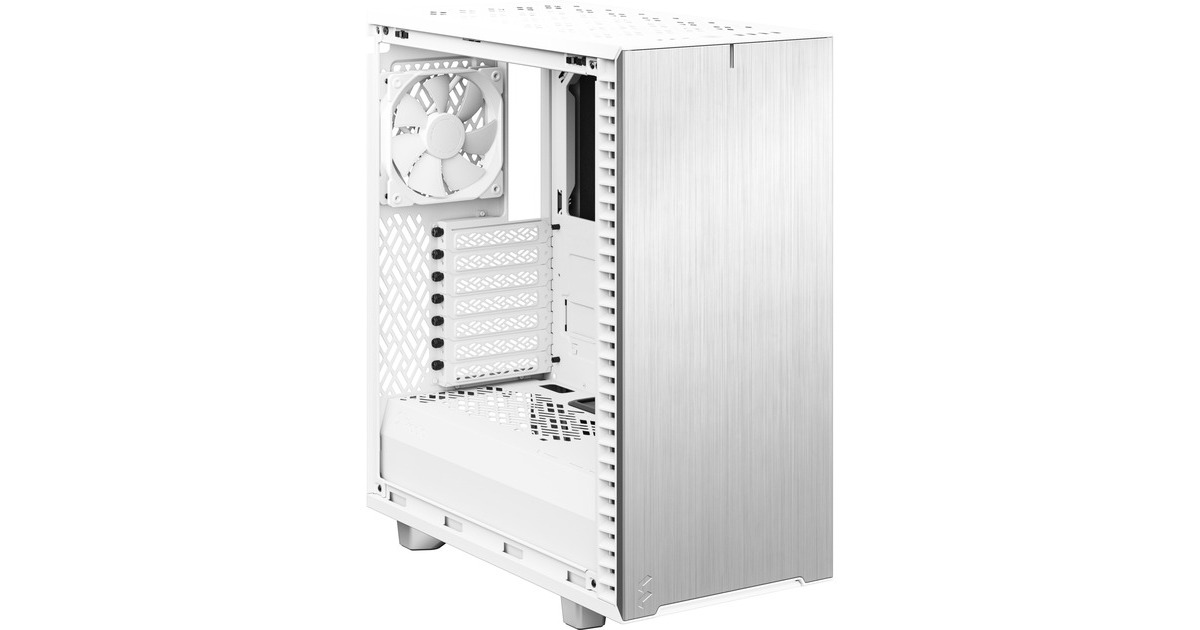 Fractal Design Define 7 Compact White TG Light Tint, Tower-Gehäuse(weiß, Tempered Glass)