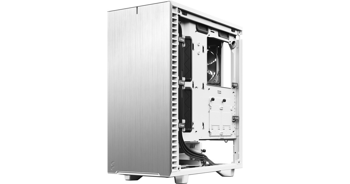Fractal Design Define 7 Compact White TG Light Tint, Tower-Gehäuse(weiß, Tempered Glass)