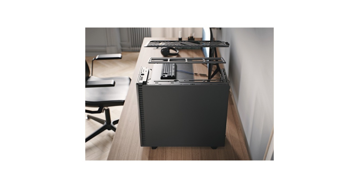 Fractal Design Define 7 Gray TG Light Tint, Tower-Gehäuse(grau, Tempered Glass)