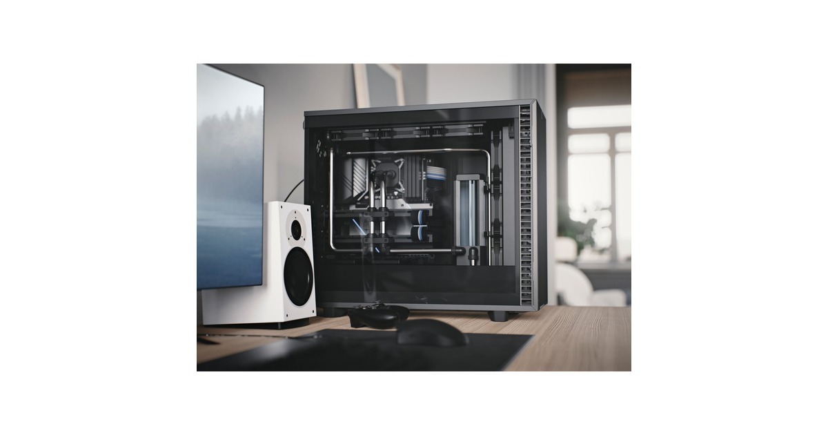 Fractal Design Define 7 Gray TG Light Tint, Tower-Gehäuse(grau, Tempered Glass)