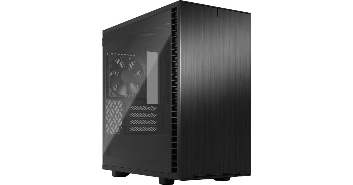 Fractal Design Define 7 Mini Black TG Light Tint, Tower-Gehäuse(schwarz, Tempered Glass)