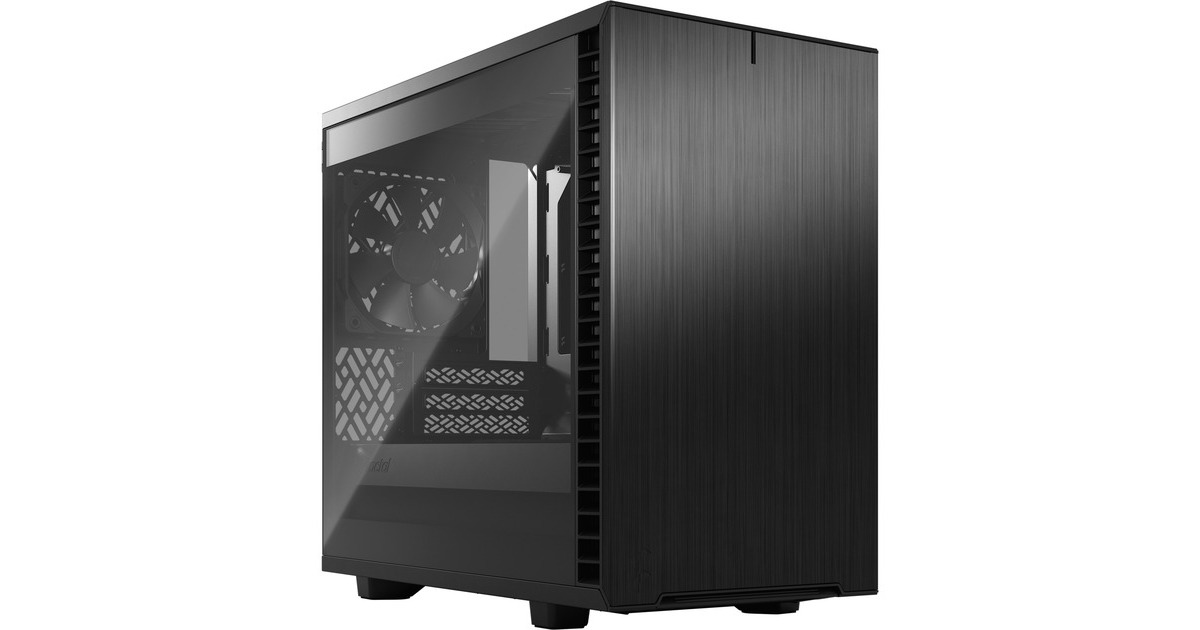 Fractal Design Define 7 Nano Black TG Light Tint, Tower-Gehäuse(schwarz, Tempered Glass)