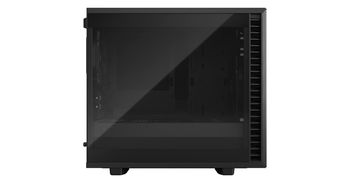 Fractal Design Define 7 Nano Black TG Light Tint, Tower-Gehäuse(schwarz, Tempered Glass)