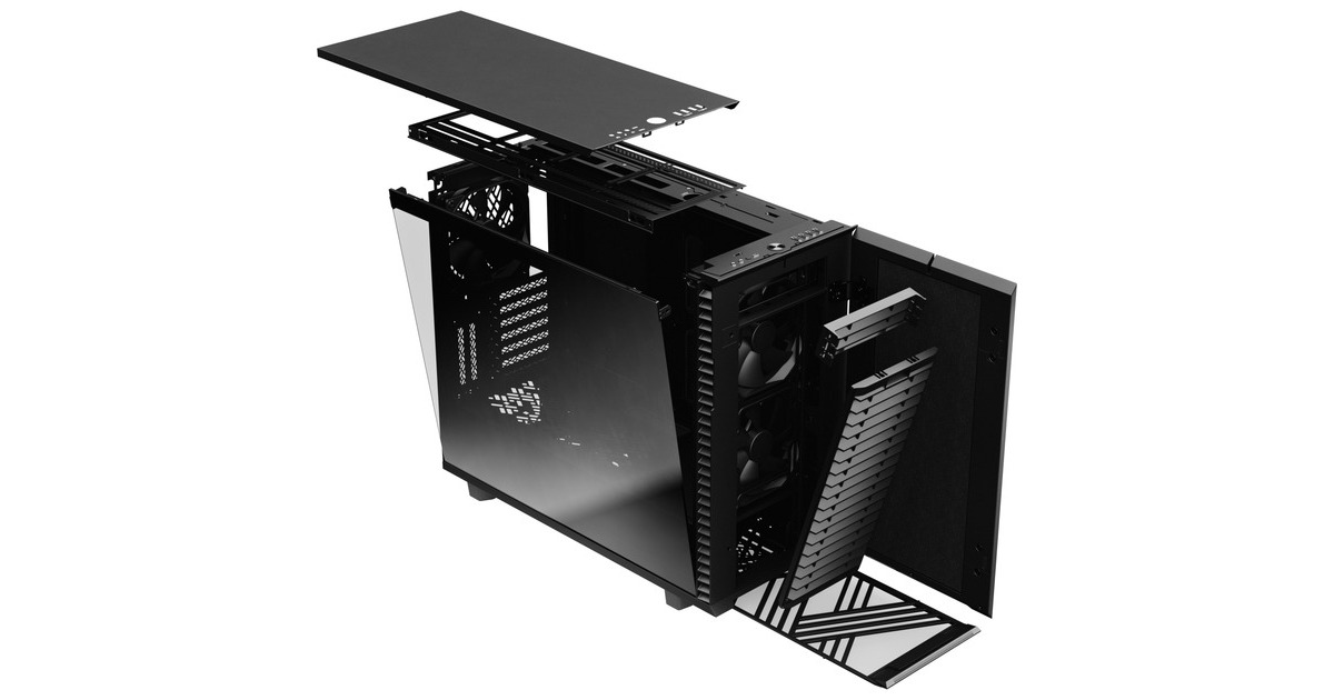 Fractal Design Define 7 TG Dark Tint, Tower-Gehäuse(schwarz, Tempered Glass)