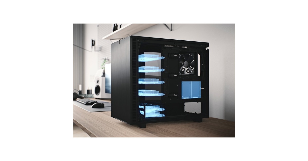 Fractal Design Define 7 TG Dark Tint, Tower-Gehäuse(schwarz, Tempered Glass)
