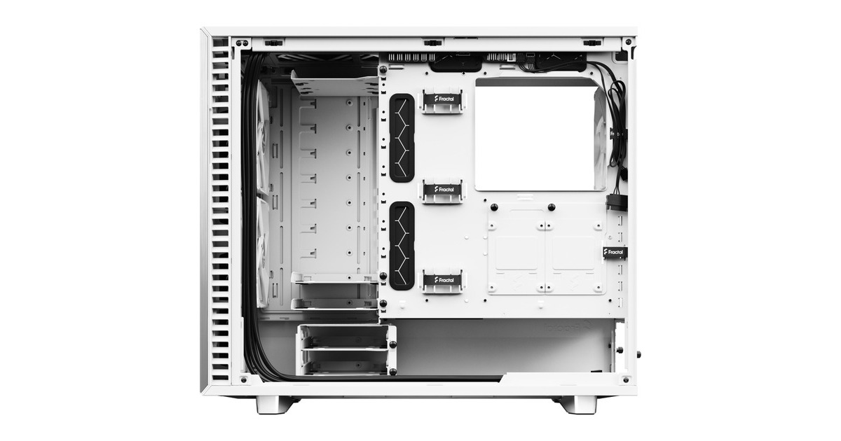 Fractal Design Define 7 White TG Clear Tint, Tower-Gehäuse(weiß, Tempered Glass)