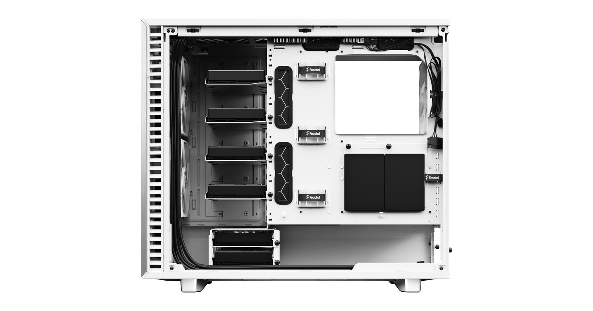 Fractal Design Define 7 White TG Clear Tint, Tower-Gehäuse(weiß, Tempered Glass)