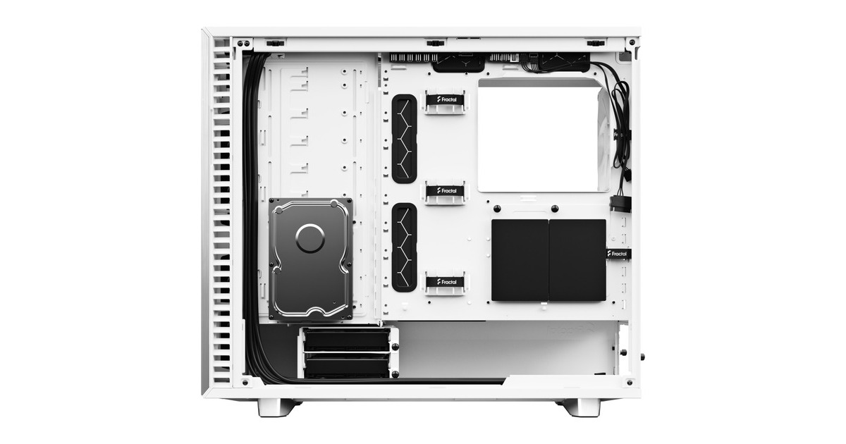 Fractal Design Define 7 White TG Clear Tint, Tower-Gehäuse(weiß, Tempered Glass)