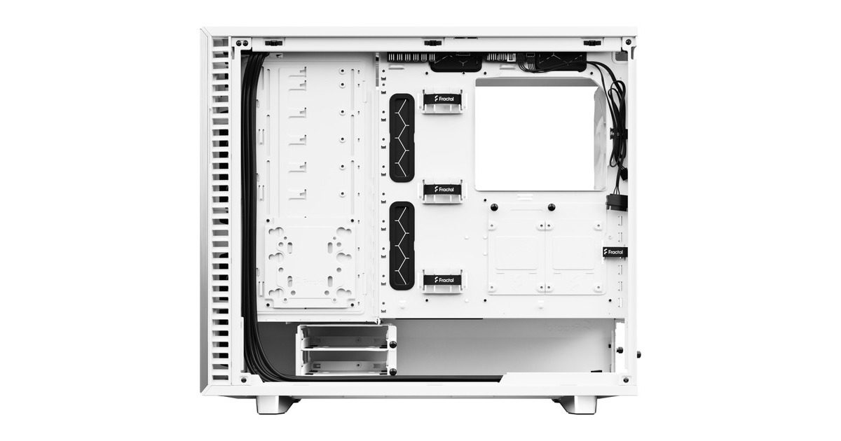 Fractal Design Define 7 White TG Clear Tint, Tower-Gehäuse(weiß, Tempered Glass)