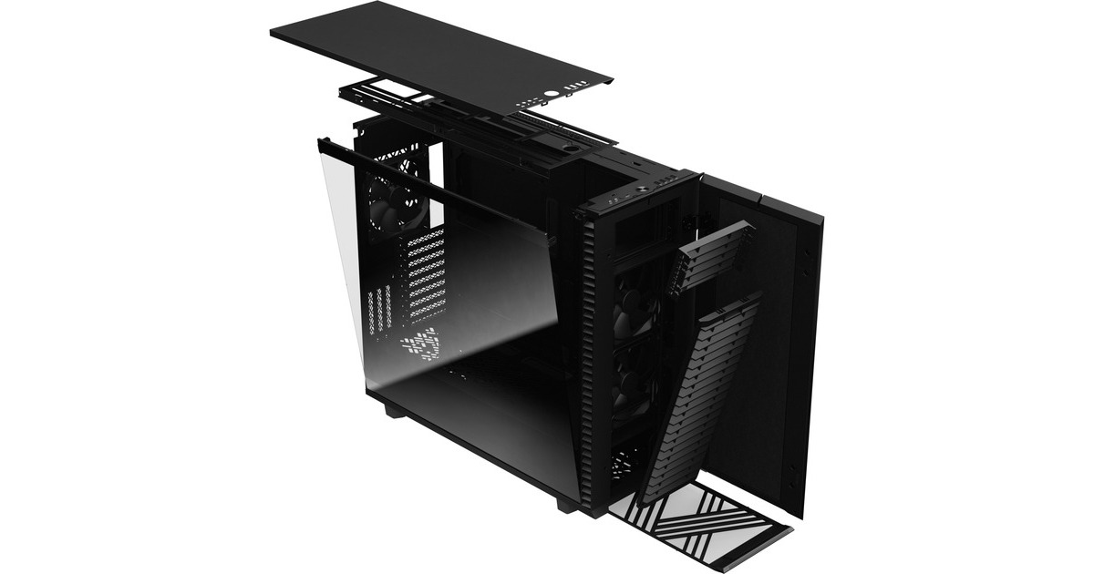 Fractal Design Define 7 XL Black TG Dark Tint , Big-Tower-Gehäuse(schwarz, Tempered Glass)