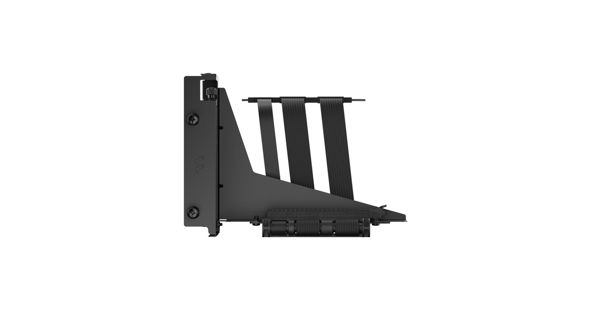 Fractal Design Flex 2 PCIe 4.0 x16 Black, Halterung + Verlängerungskabel(schwarz, 19,5cm)