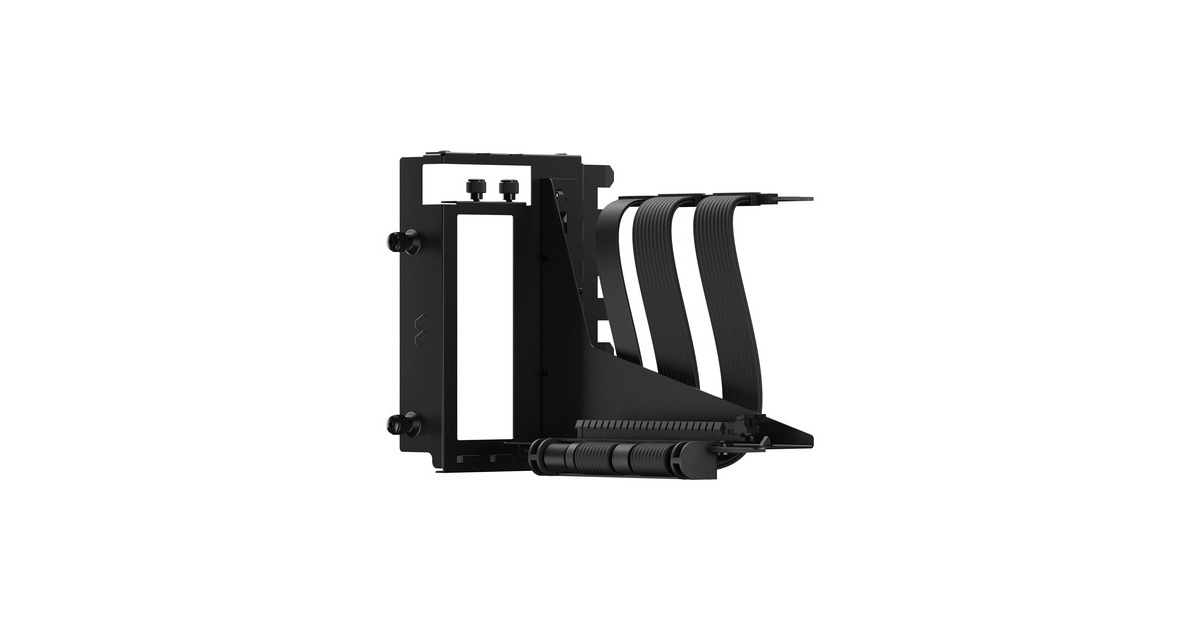 Fractal Design Flex 2 PCIe 4.0 x16 Black, Halterung + Verlängerungskabel(schwarz, 19,5cm)