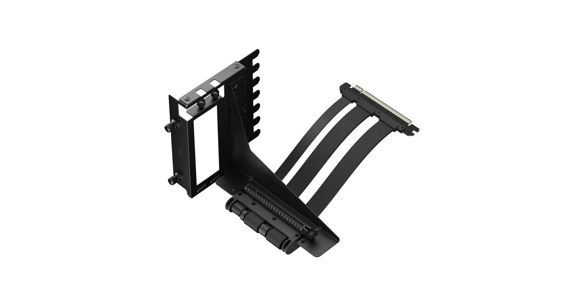 Fractal Design Flex 2 PCIe 4.0 x16 Black, Halterung + Verlängerungskabel(schwarz, 19,5cm)