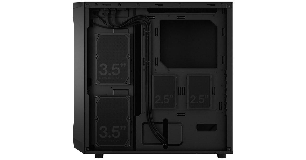 Fractal Design Focus 2 Black Solid, Tower-Gehäuse(schwarz)
