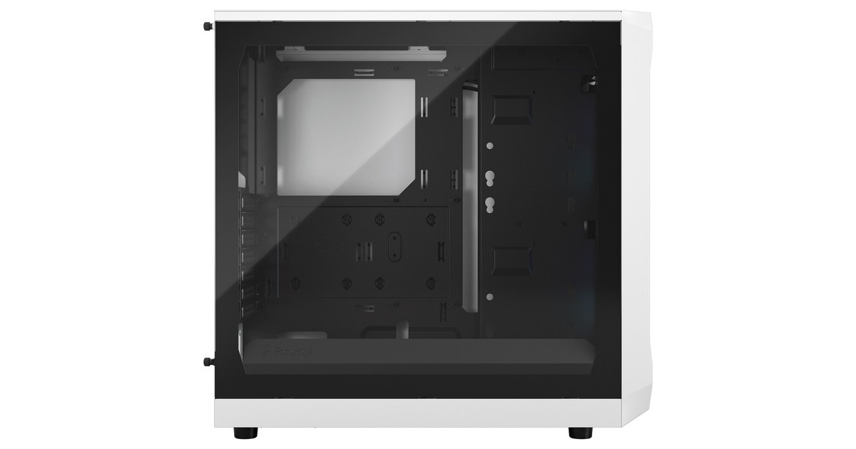 Fractal Design Focus 2 RGB White TG Clear Tint, Tower-Gehäuse(weiß, Tempered Glass)