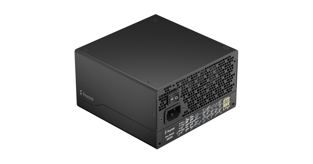 Fractal Design ION Gold 650W, PC-Netzteil(schwarz, 4x PCIe, Kabel-Management, 650 Watt)