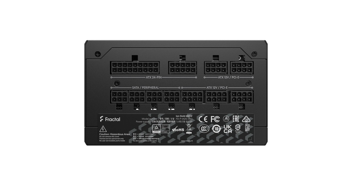 Fractal Design ION Gold 650W, PC-Netzteil(schwarz, 4x PCIe, Kabel-Management, 650 Watt)