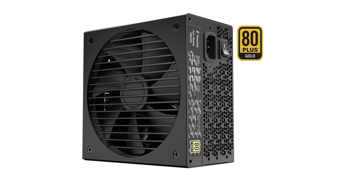 Fractal Design ION Gold 750W, PC-Netzteil(schwarz, 4x PCIe, Kabel-Management, 750 Watt)