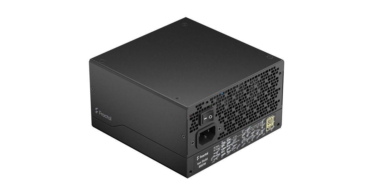 Fractal Design ION Gold 850W, PC-Netzteil(schwarz, 6x PCIe, Kabel-Management, 850 Watt)