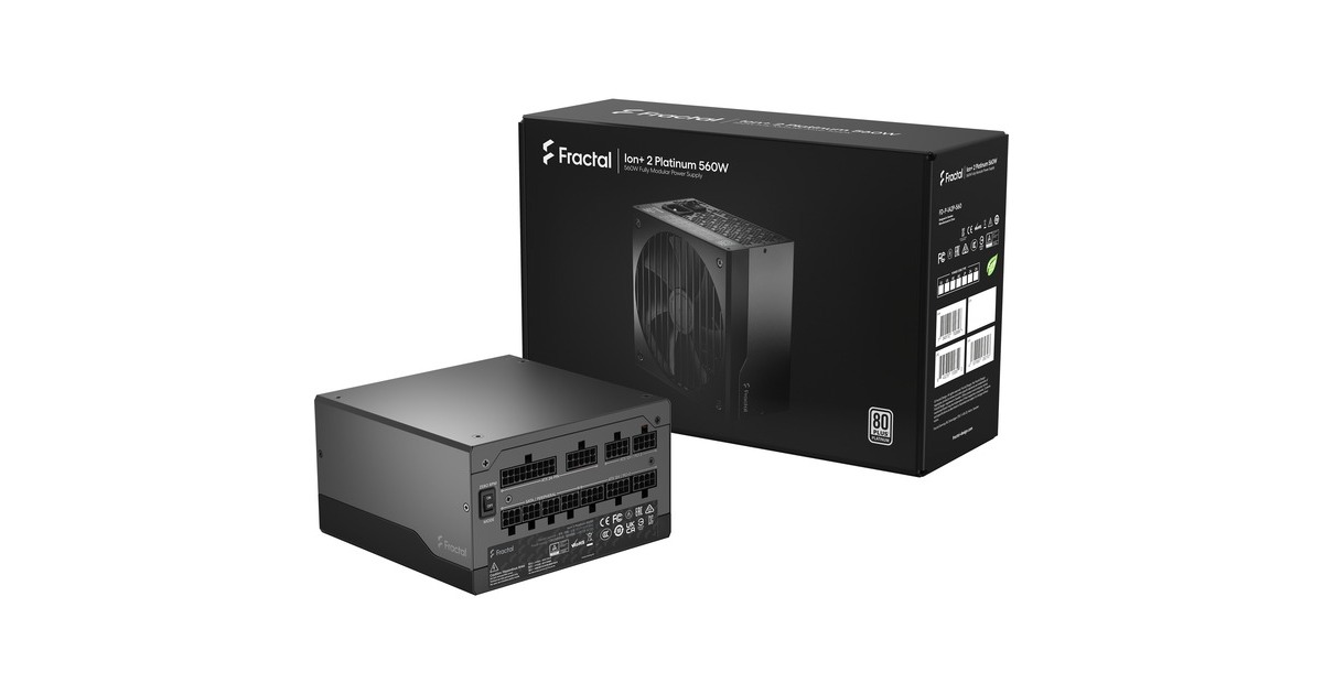 Fractal Design ION+ 2 Platinum 560W, PC-Netzteil(schwarz, 4x PCIe, Kabel-Management, 560 Watt)