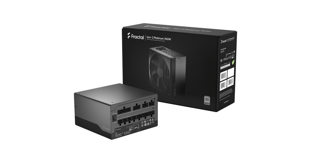Fractal Design ION+ 2 Platinum 760W, PC-Netzteil(schwarz, 6x PCIe, Kabel-Management, 760 Watt)