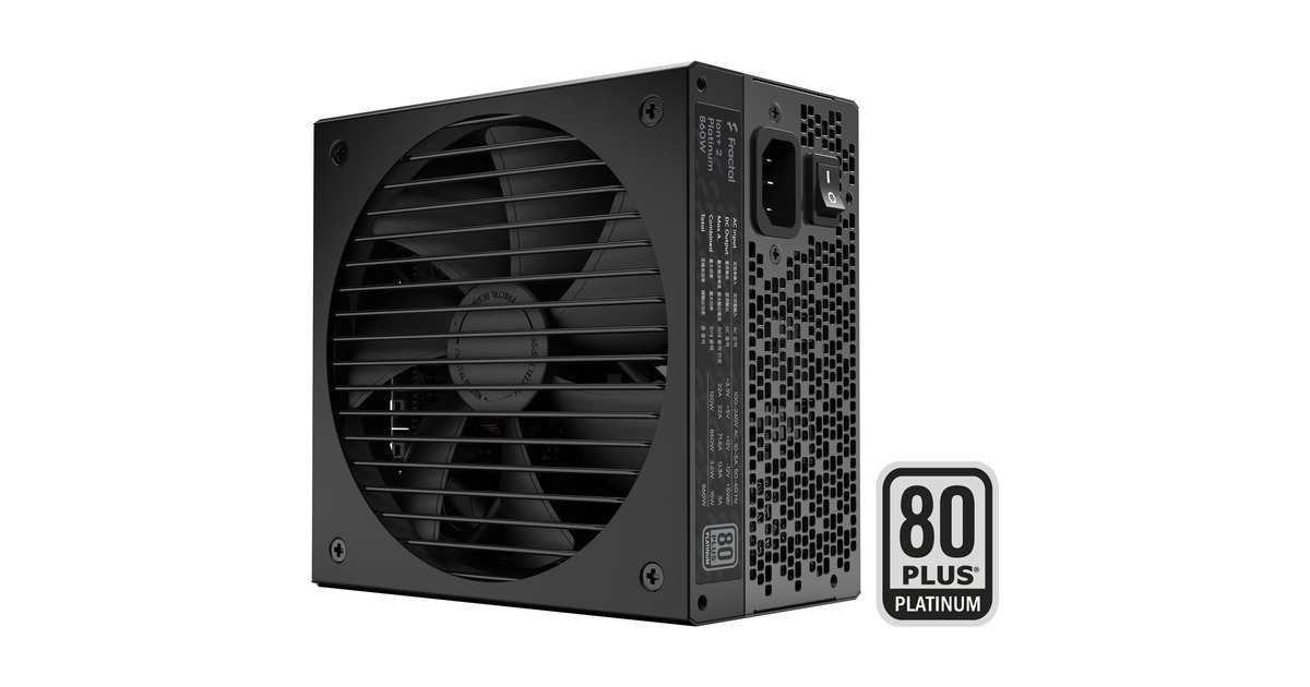 Fractal Design ION+ 2 Platinum 860W, PC-Netzteil(schwarz, 6x PCIe, Kabel-Management, 860 Watt)