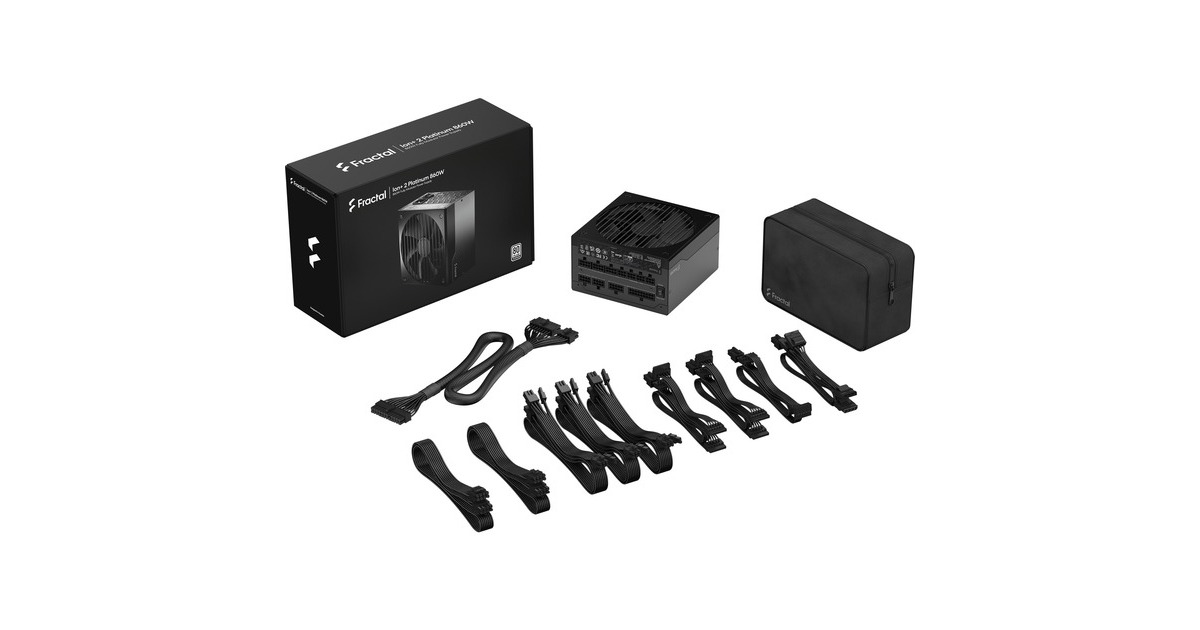 Fractal Design ION+ 2 Platinum 860W, PC-Netzteil(schwarz, 6x PCIe, Kabel-Management, 860 Watt)