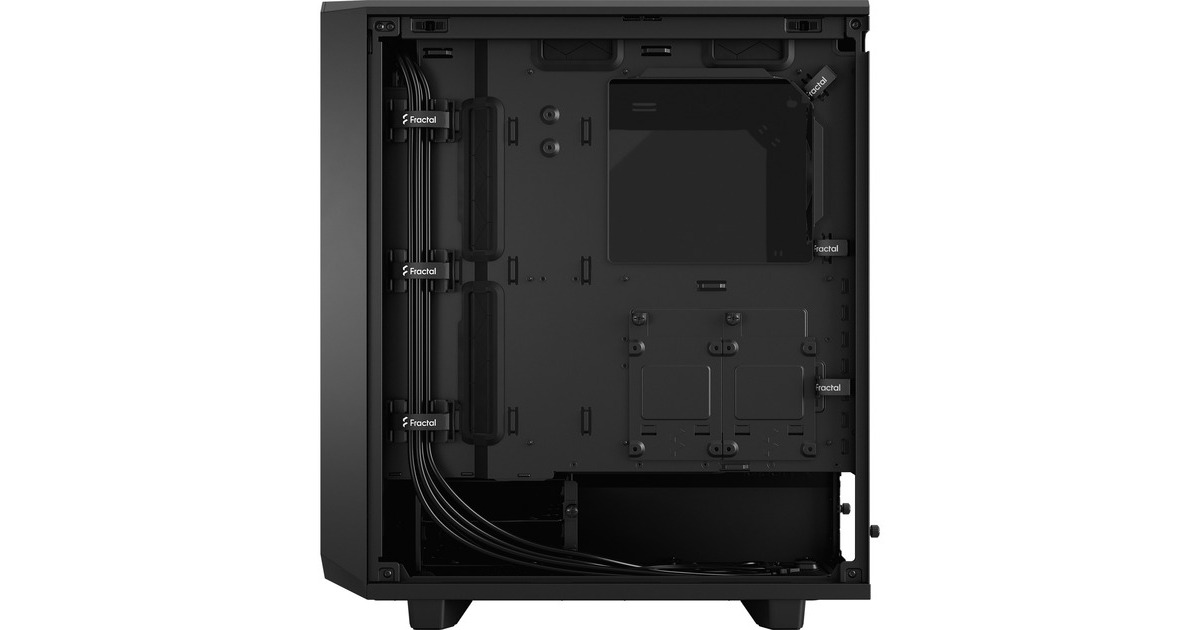 Fractal Design Meshify 2 Compact Black TG Dark Tint, Tower-Gehäuse(schwarz, Tempered Glass)
