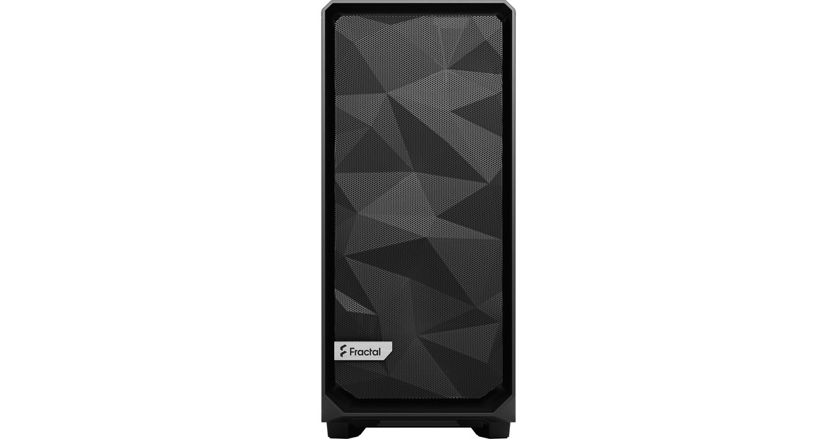 Fractal Design Meshify 2 Compact Black TG Dark Tint, Tower-Gehäuse(schwarz, Tempered Glass)
