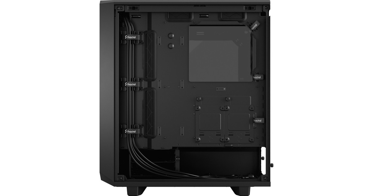 Fractal Design Meshify 2 Compact Black TG Light Tint, Tower-Gehäuse(schwarz, Tempered Glass)
