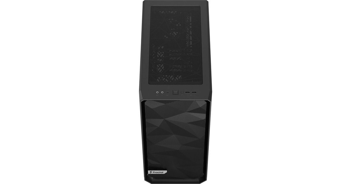 Fractal Design Meshify 2 Compact Black TG Light Tint, Tower-Gehäuse(schwarz, Tempered Glass)