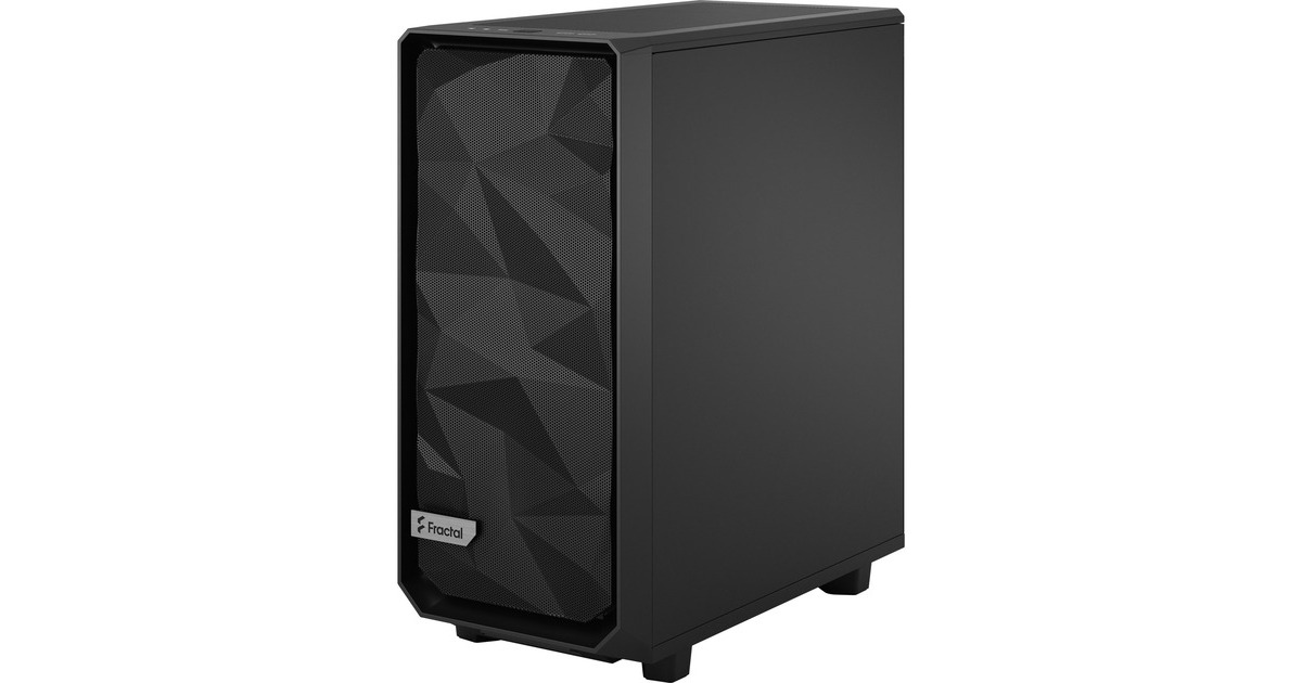 Fractal Design Meshify 2 Compact Black TG Light Tint, Tower-Gehäuse(schwarz, Tempered Glass)