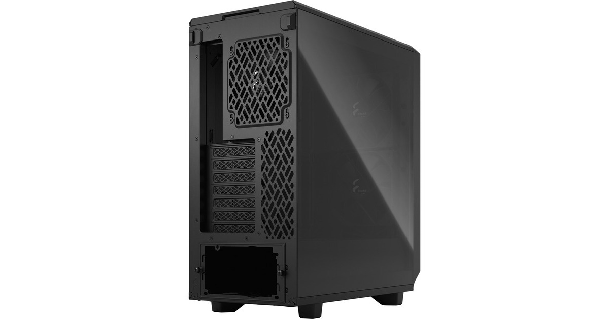Fractal Design Meshify 2 Compact Black TG Light Tint, Tower-Gehäuse(schwarz, Tempered Glass)