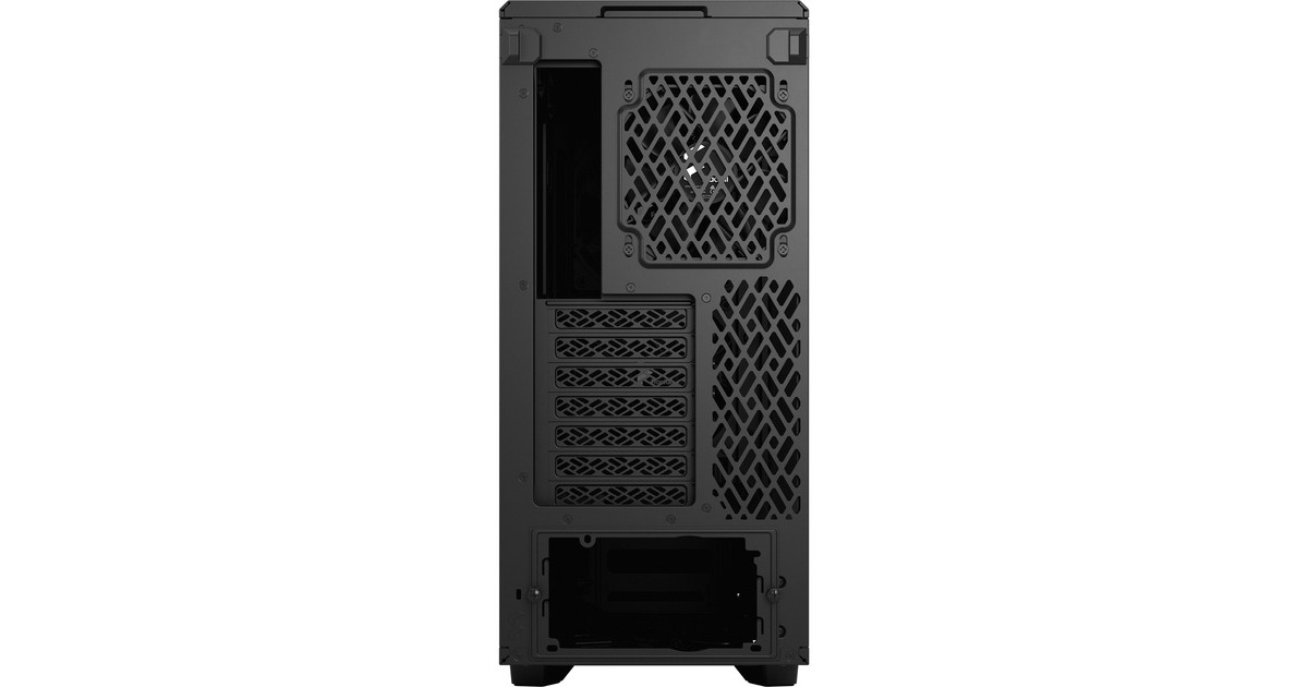 Fractal Design Meshify 2 Compact Black TG Light Tint, Tower-Gehäuse(schwarz, Tempered Glass)