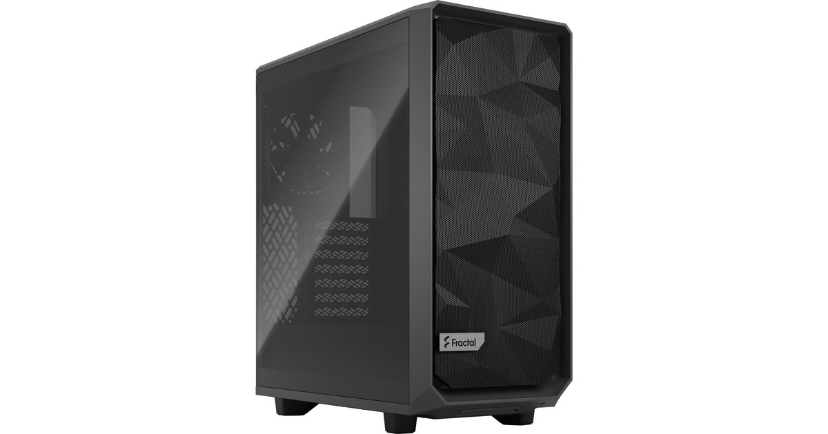 Fractal Design Meshify 2 Compact Gray TG Light Tint, Tower-Gehäuse(grau/schwarz, Tempered Glass, Outlet)