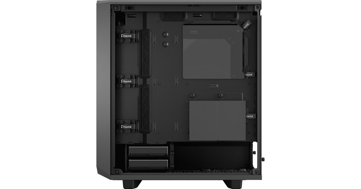 Fractal Design Meshify 2 Compact Gray TG Light Tint, Tower-Gehäuse(grau/schwarz, Tempered Glass)