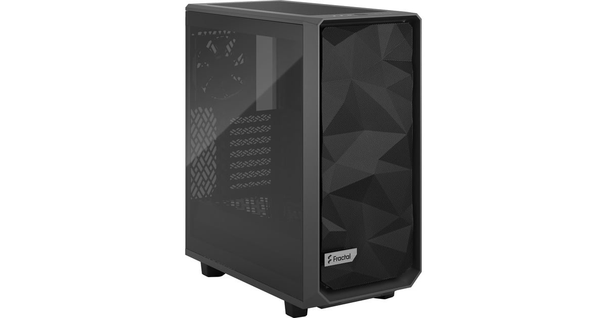 Fractal Design Meshify 2 Compact Gray TG Light Tint, Tower-Gehäuse(grau/schwarz, Tempered Glass)