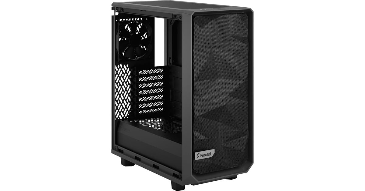 Fractal Design Meshify 2 Compact Gray TG Light Tint, Tower-Gehäuse(grau/schwarz, Tempered Glass)