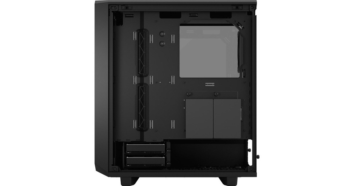 Fractal Design Meshify 2 Compact Lite Black TG Light tint, Tower-Gehäuse(schwarz, Tempered Glass)