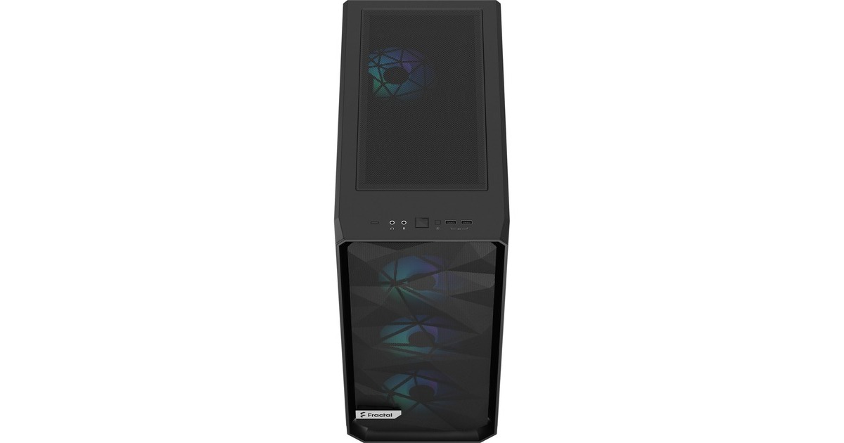 Fractal Design Meshify 2 Compact Lite RGB Black TG Light tint, Tower-Gehäuse(schwarz, Tempered Glass)