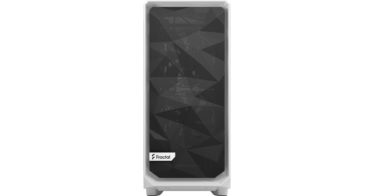 Fractal Design Meshify 2 Compact Lite White TG Clear, Tower-Gehäuse(weiß, Tempered Glass)
