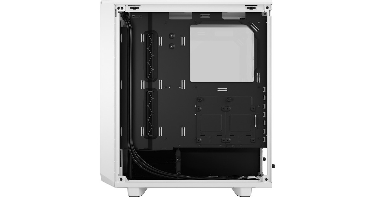Fractal Design Meshify 2 Compact Lite White TG Clear, Tower-Gehäuse(weiß, Tempered Glass)