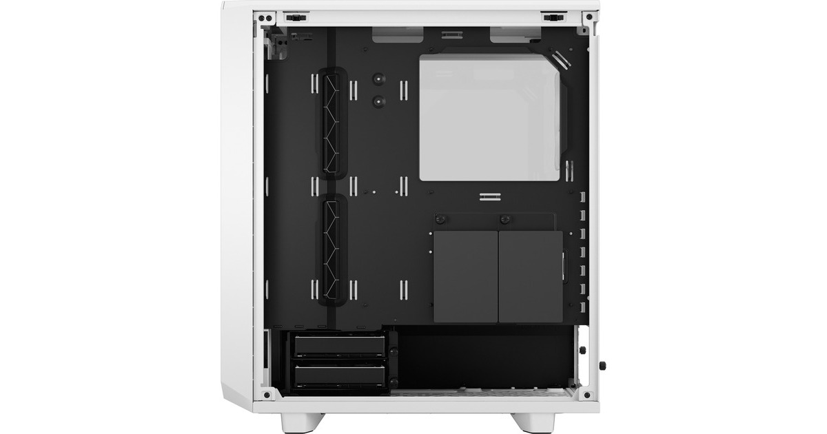 Fractal Design Meshify 2 Compact Lite White TG Clear, Tower-Gehäuse(weiß, Tempered Glass)